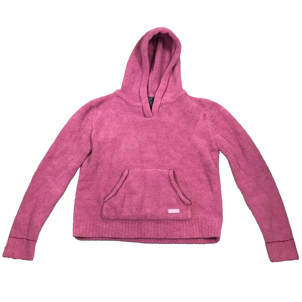 Life is Good Womens Medium Plush Sherpa Hoodie Jacket Pullover Purple Pocket CR4